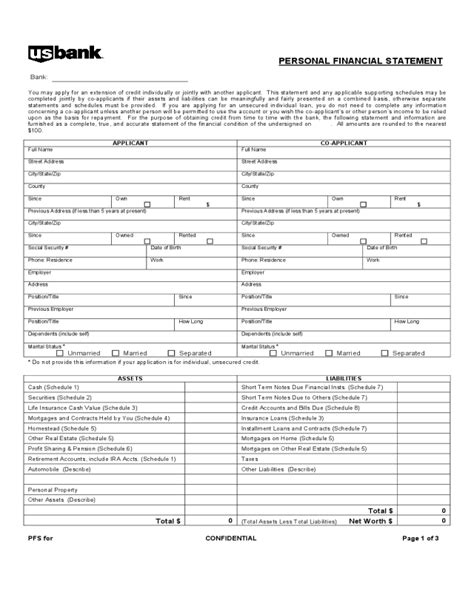 2024 Financial Statement Form Fillable Printable Pdf And Forms Handypdf