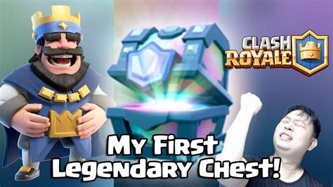 My First Legendary Chest Clash Royale Youtube