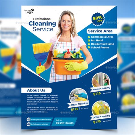 House Cleaning Flyers | Free & Premium PSD | PNG | Vector Templates