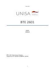 Assignment Pdf Unisa Bed Bte Student Bte