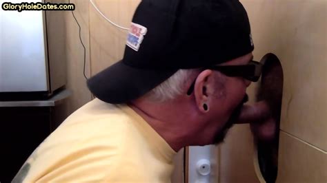 Gloryhole Mature Gay Fucked By Chubby Stud In Sling