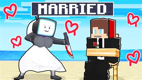 Maizen Married To Tv Woman In Minecraft Parody Story Jj And Mikey Tv