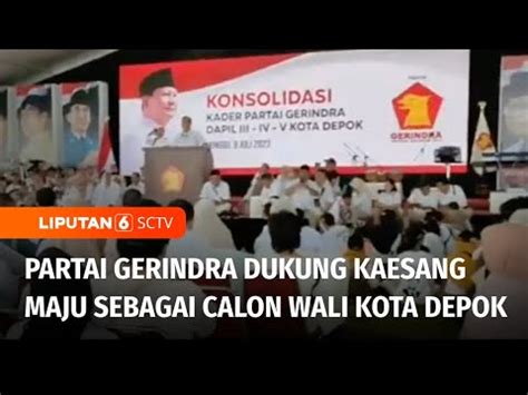 Sekjen Partai Gerindra Dukung Kaesang Pangarep Maju Dalam Pilwalkot