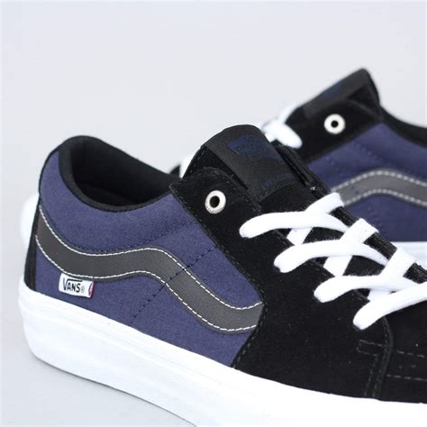 Vans Sk8 Low Pro Shoes Streetmachine Black Dark Blue Traditional