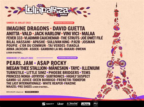 Lollapalooza 2024 Paris Line Up Risa Verile