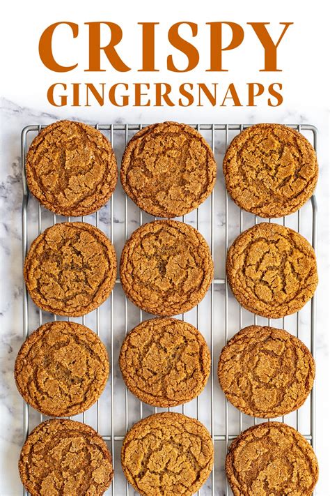 Crispy Gingersnaps Ginger Snap Cookie Recipe Handle The Heat