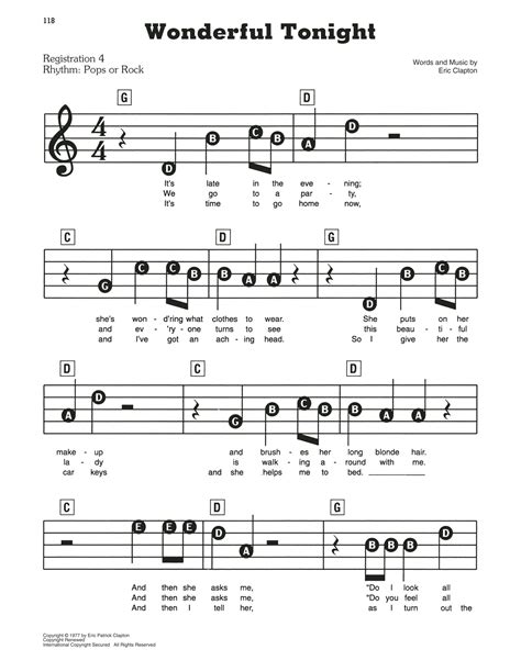 Wonderful Tonight Lyrics And Guitar Chords