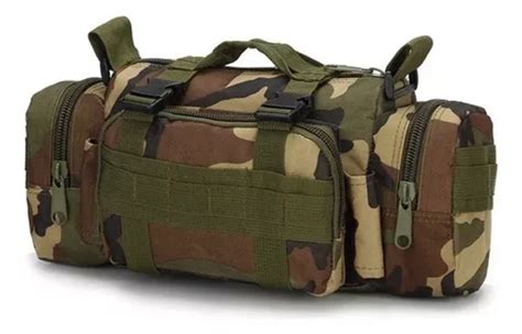 Bolsa Pochete Masculina T Tica De Cintura Militar Al A Cor