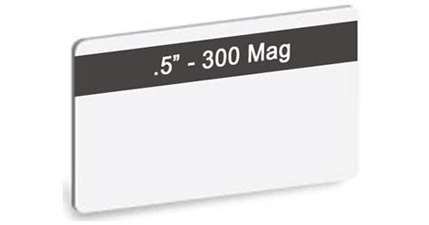 IDC CR 80 Blank PVC Cards With 300 Oe LoCo Magnetic 118305WL B H