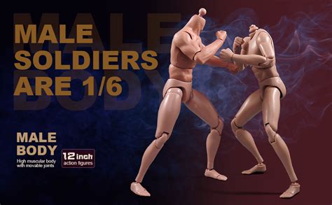 Amazon RoofWorld Scale Nude Male Figure Body Europe Asian Skin Muscular Body Model Man