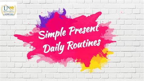 simple present daily routine genially