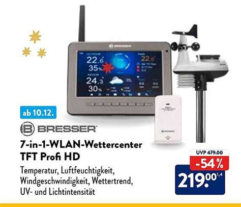 Bresser In Wlan Wettercenter Tft Profi Hd Angebot Bei Aldi Nord