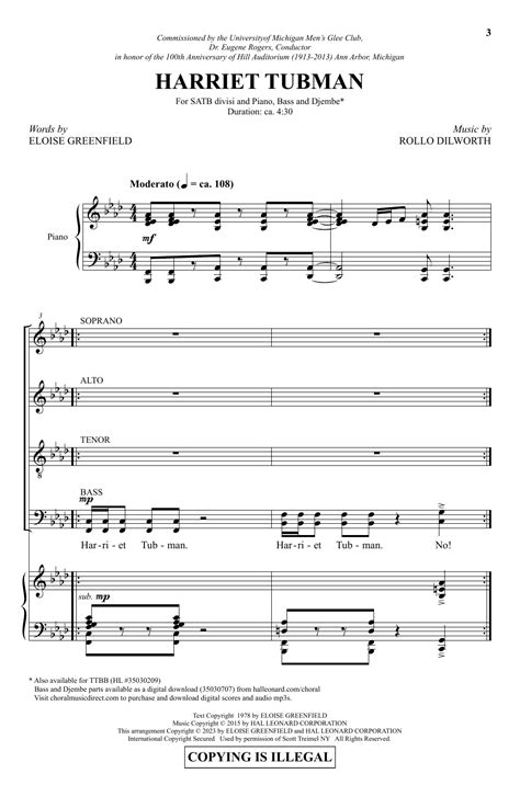 Rollo Dilworth Harriet Tubman Sheet Music And Printable Pdf Music Notes In 2023 Music Notes