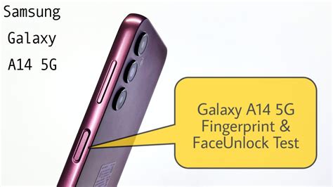 Samsung Galaxy A G Side Mounted Fingerprint Faceunlock Test