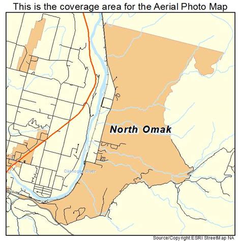 Aerial Photography Map of North Omak, WA Washington