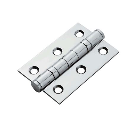 Eurospec Hin1322 76x51mm Ball Bearing Butt Hinges Pair Polished Stainless Steel Door