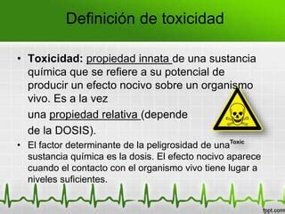 Conceptos Toxicol Gicos B Sicos Ppt Descarga Gratuita