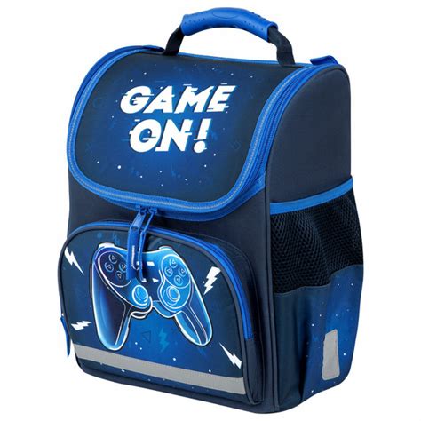 Ранец ПИФАГОР BASIC, 1 отделение, 3 кармана, эргономичная спинка, "Game ...