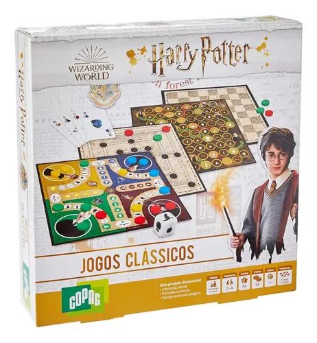 Harry Potter Jogos Classicos Ludo Dama Tabuleiro Copag Jogo