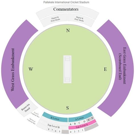 Pallekele International Cricket Stadium Tickets Price 2024, Seating Plan