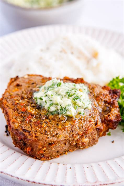 Air Fryer Filet Mignon With Garlic Butter Food Folks And Fun