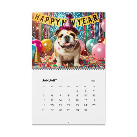 Bulldog Bad Boys 2018 Calendar