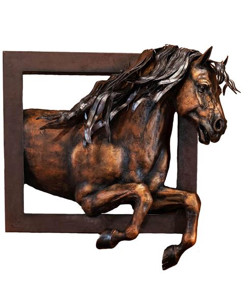 Metal Horse Wall Sculpture | Luxury Western Wall Decor – Your Western Decor