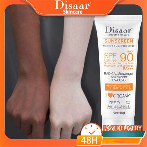 DISAAR SPF 90 Sunscreen Face Whitening Lotion Sunblock Face and Body ...