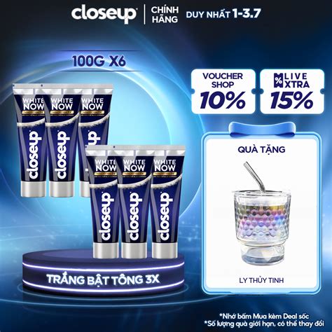 Combo 6 Kem đánh Răng Closeup White Now 100g Shopee Việt Nam