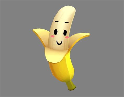 D Model Cartoon Banana Mascot Vr Ar Low Poly Cgtrader