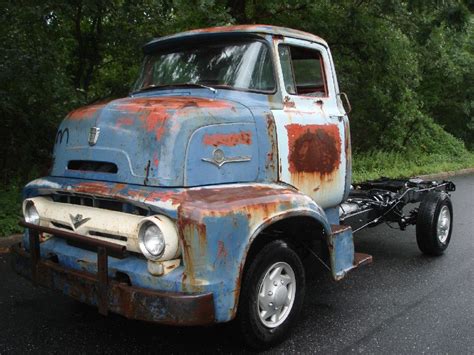 Ford 1956 Coe C500 Cabover Streetrod Ratrod For Sale Photos Technical