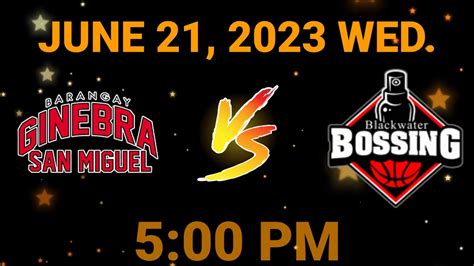 Ginebra Vs Blackwater Live Scoreboard 2023 PBA ON TOUR YouTube