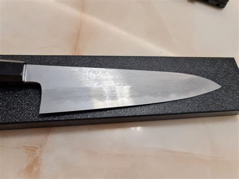 Japanese knife, Nakagawa Satoshi blue 1 Damascus gyuto 210mm, Furniture ...