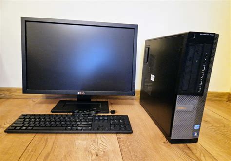 Zestaw Komputer Dell Optiplex I Z Monitorem I Klawiatur Zielonka