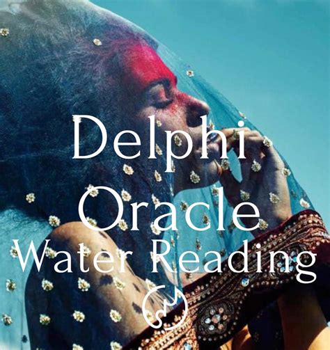 Same Day Water Reading Delphi Oracle Pythia S Original Water Fortune