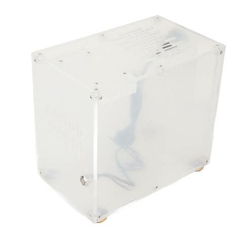 Clear Acrylic Mini Itx Case 360 Degrees Open Hollow Cooling Diy Mini