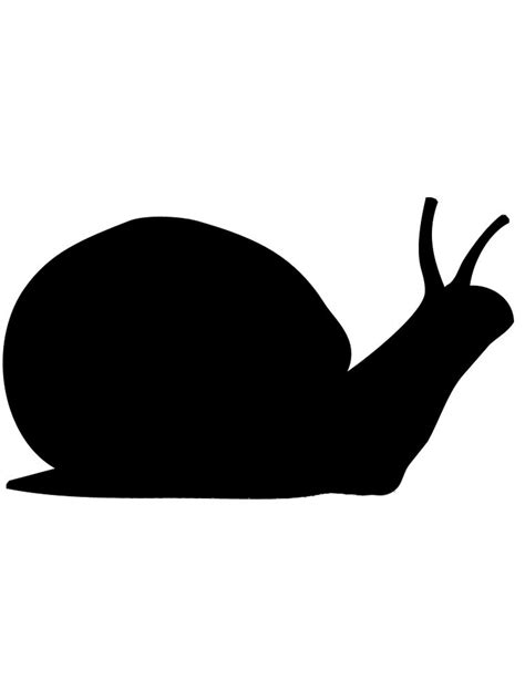 Трафареты Улитка - Бесплатно распечатать