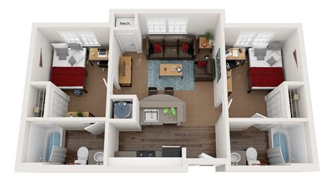 University Courtyard floor plans | YSU