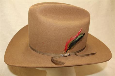 Vintage Stetson 4x Beaver Tanlight Brown Fur Felt Western Hat Etsy Western Hats Stetson