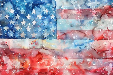 Watercolor American Flag Graphic By Sun Sublimation · Creative Fabrica