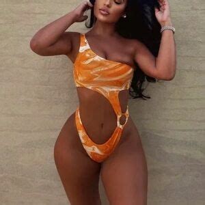 Naked Wardrobe Swim Naked Wardrobe Dreamsicle Cut Out One Piece