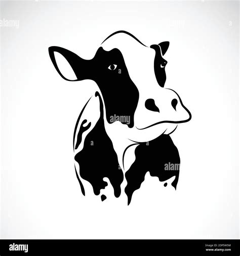 Dairy Cow Head Silhouette