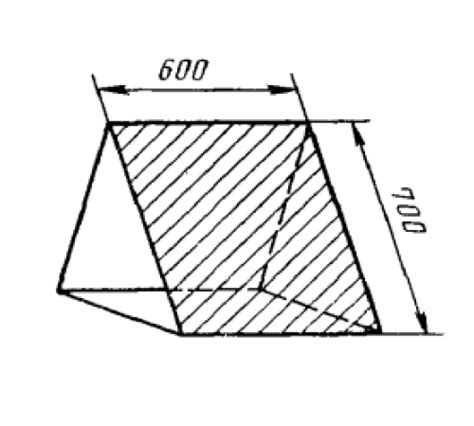 Пограничный знак призма для вертолетной площадки