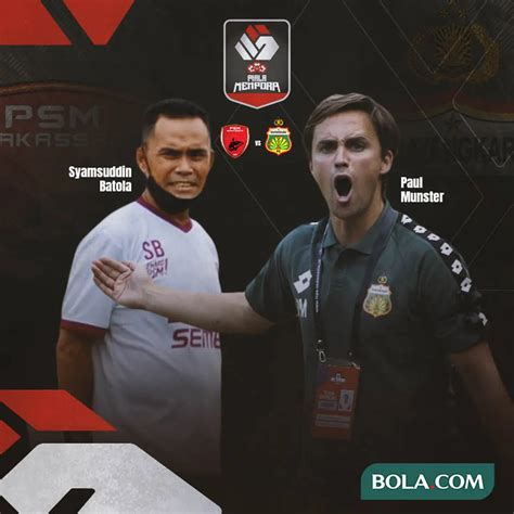 Duel Pelatih PSM Vs Bhayangkara Solo FC Di Piala Menpora 2021