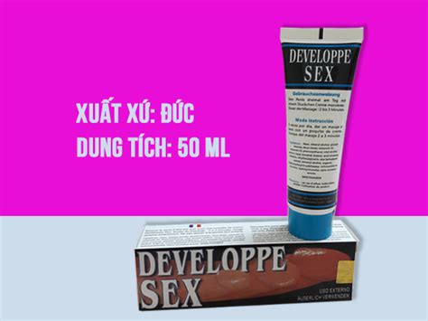 Gel Bôi Tăng Kích Thước Dương Vật Developpe Sex Tuýp 50ml Shop Bao Cao Su Sasuke