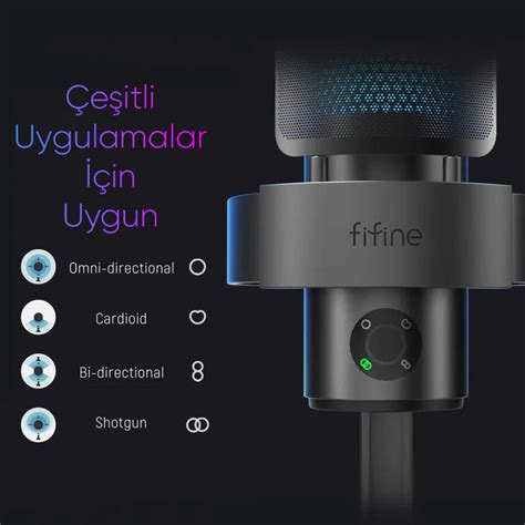 Fifine Ampligame A9 USB Gaming Yayinci Bilgisayar Mikrofonu | ITOPYA