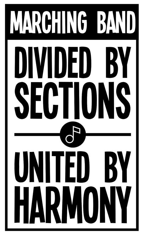 Custom Marching Band Decal Divide By Sections Decal Band Etsy