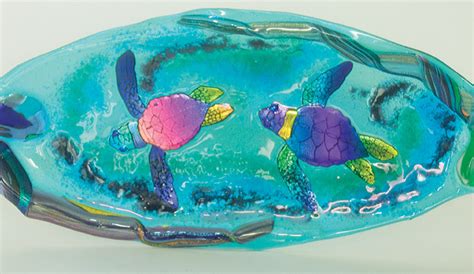 Glass Art Turtles Fish Birds Frogs Vases Bowls