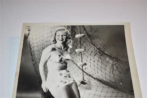 1950s Curvy Blonde Woman In Bikini Barefoot Legs Vintage 8x10 Photograph EBay