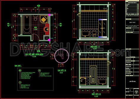 wc layout dwg
